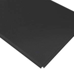 Алюминиевая кассета PRiMET 595х595 Line, 0,30 мм, черный с перфорацией