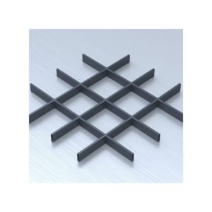 Потолок Грильято с ячейкой 150х150 цвет графит