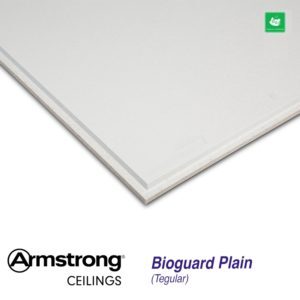Потолочная панель armstrong bioguard plain tegular