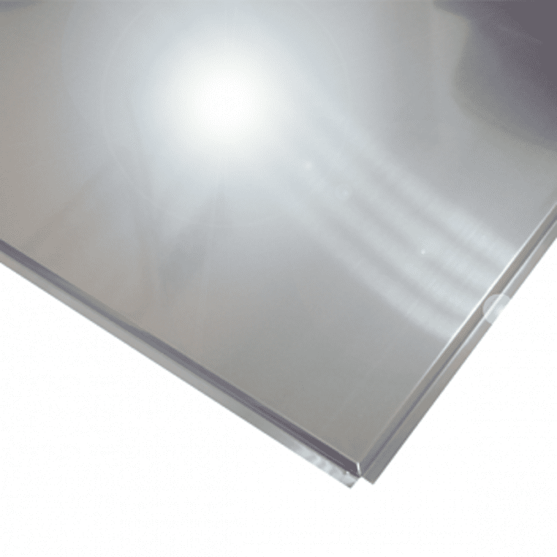 Алюминиевая кассета 600х600 цвет хром