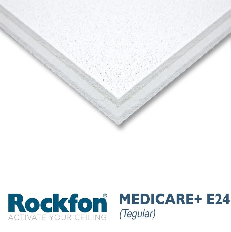 Потолочная панель Rockfon MediCare Plus E24S8 (600x600x20)