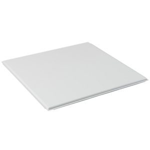 Алюминиевая кассета PRiMET 595х595 К45, 0,40 мм, белый матовый