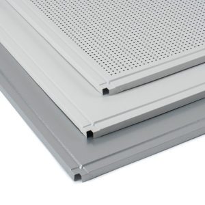 Алюминиевая кассета PRiMET 595х595 Line, 0,30 мм, черный с перфорацией