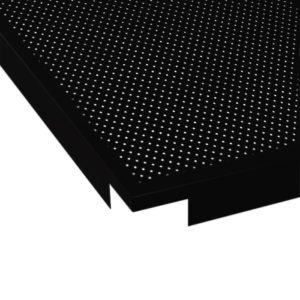 Алюминиевая кассета закрытого типа ЗС PRiMET, 90°, (600х600), белый матовый с перфорацией d2,5мм