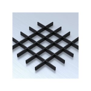 Потолок Грильято с ячейкой 120х120 цвет черный