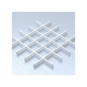Потолок Грильято с ячейкой 120х120 цвет белый