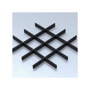 Потолок Грильято с ячейкой 150х150 цвет черный