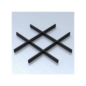 Потолок Грильято с ячейкой 200х200 цвет черный