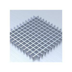 Потолок Грильято с ячейкой 50х50 цвет металлик