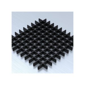 Потолок Грильято с ячейкой 60х60 цвет черный