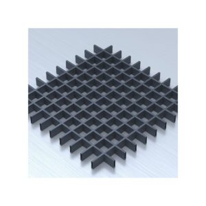 Потолок Грильято с ячейкой 60х60 цвет графит