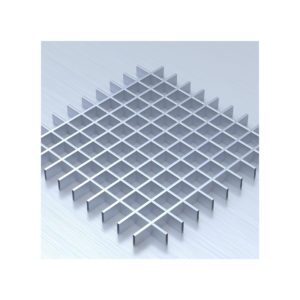 Потолок Грильято с ячейкой 60х60 цвет металлик