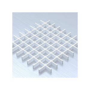 Потолок Грильято с ячейкой 75х75 цвет белый