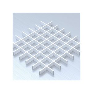 Потолок Грильято с ячейкой 86х86 цвет белый