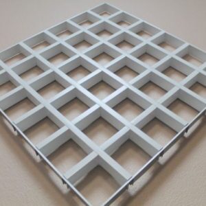 Потолок Грильято GL-15, белый матовый