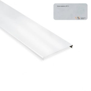 Реечный потолок Белая акварель-В511 D в интерьере ванной комнаты