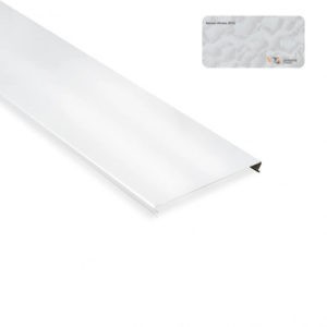 Реечный потолок Белые облака-В33 D в интерьере спальни