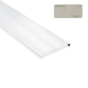 Реечный потолок Бежевый мрамор-B503 D в интерьере ванной