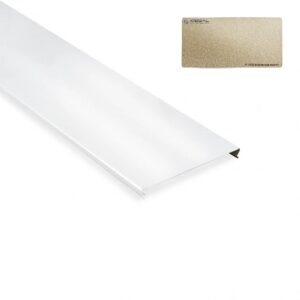 Реечный потолок Золотистый металлик-010B D в интерьере ресторана