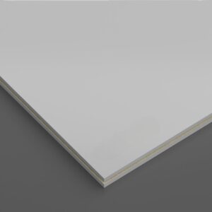 Матово-белые стеновые панели СМЛ RAL 9016 СК в интерьере