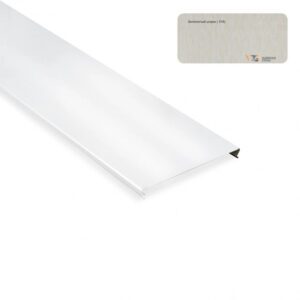 Реечный потолок Золотистый штрих-318 D в интерьере кафе